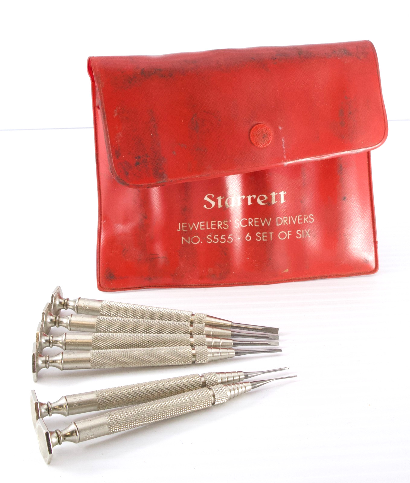 Starrett #555-6 Jewelers Screwdrivers Set of 6