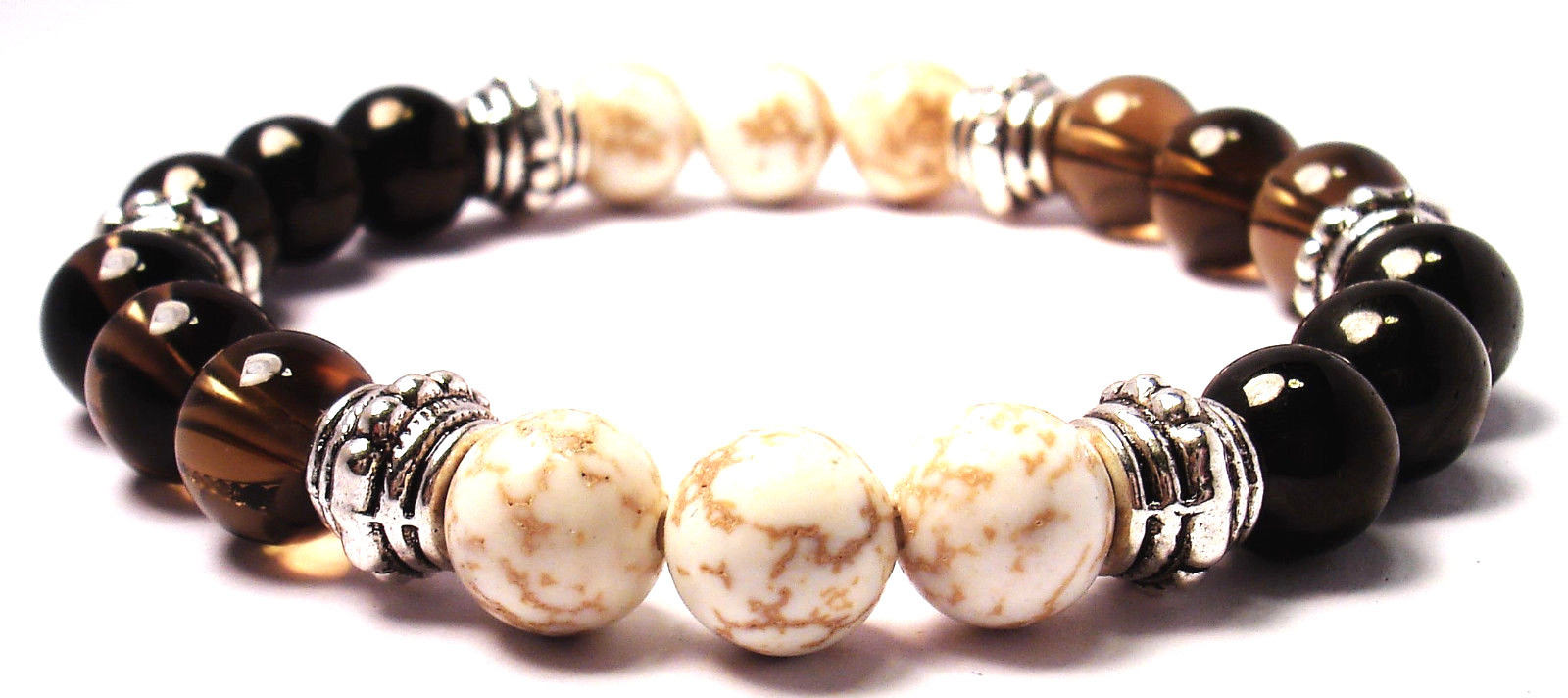 HEADACHE & MIGRAINE RELIEF 8mm Crystal Healing Intention Bracelet w/Description