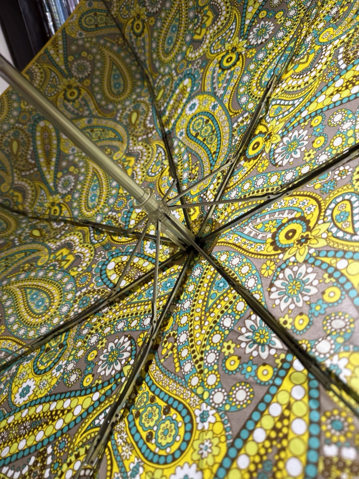 Vera Bradley Lemon Parfait Automatic Umbrella NWT RETIRED Rare 💛