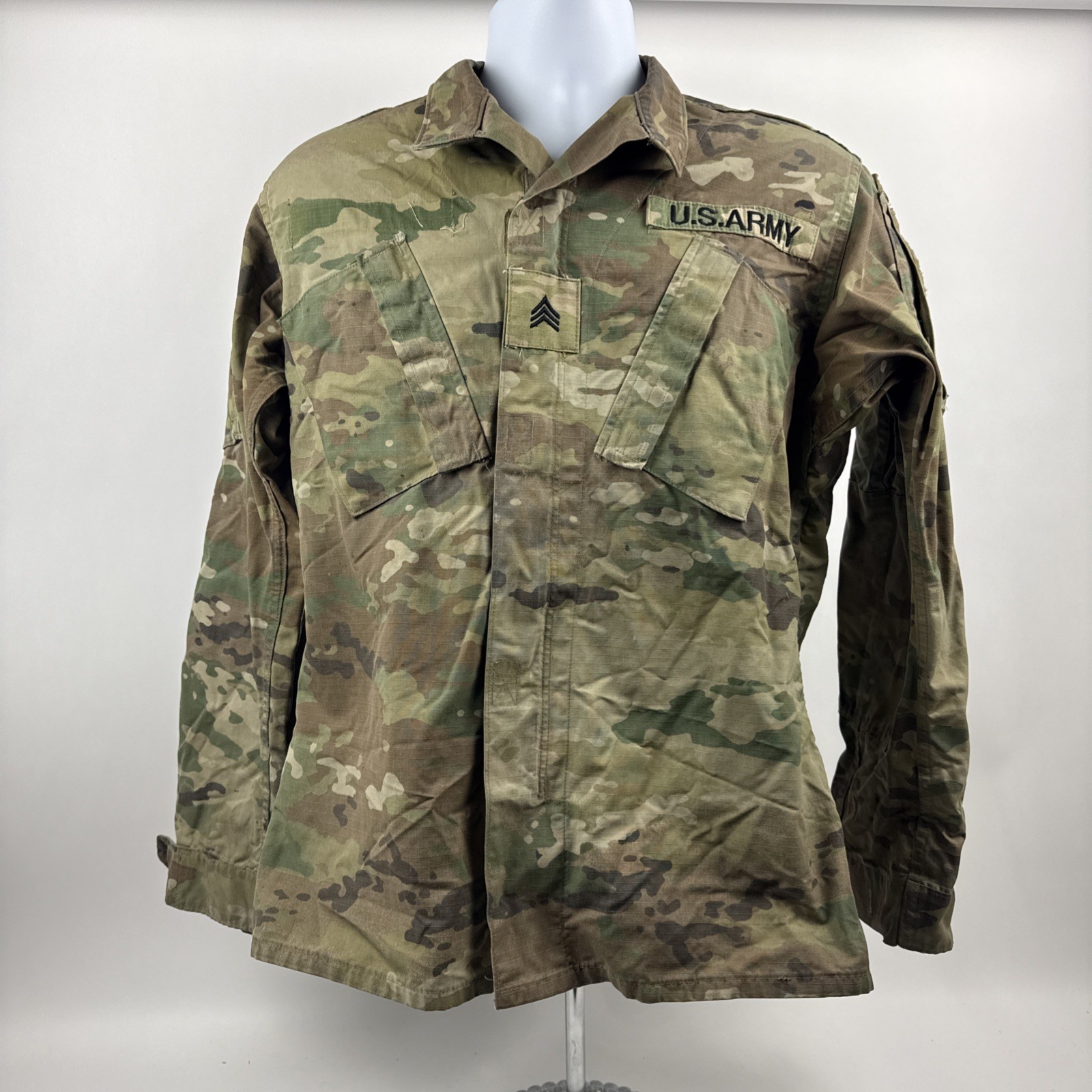 Camo Army Combat Coat Uniform Unisex Medium Regular SPM1C1-13-D-1036 Medium Reg