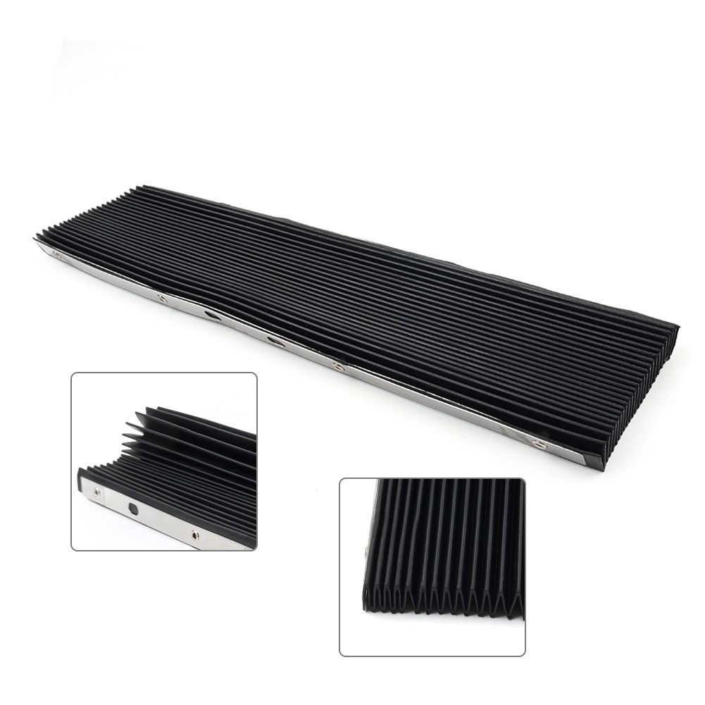 1pc 400x600mm Rubber Accordion Way Cover for Bridgeport Milling Machine Tool Blk