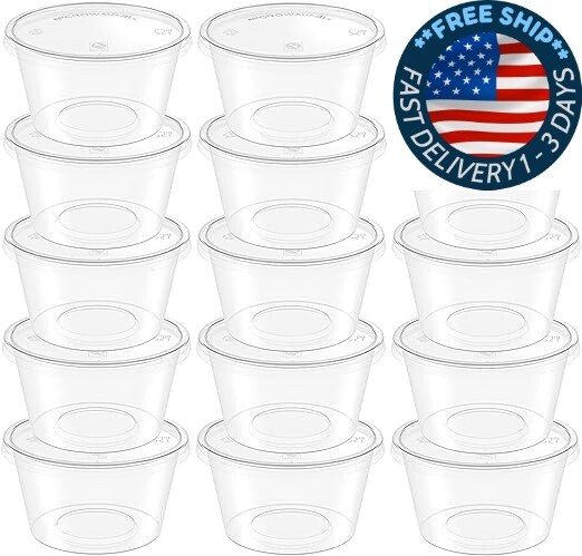 Contenedores de almacenamiento de bolas de espuma de limo transparente de 2.