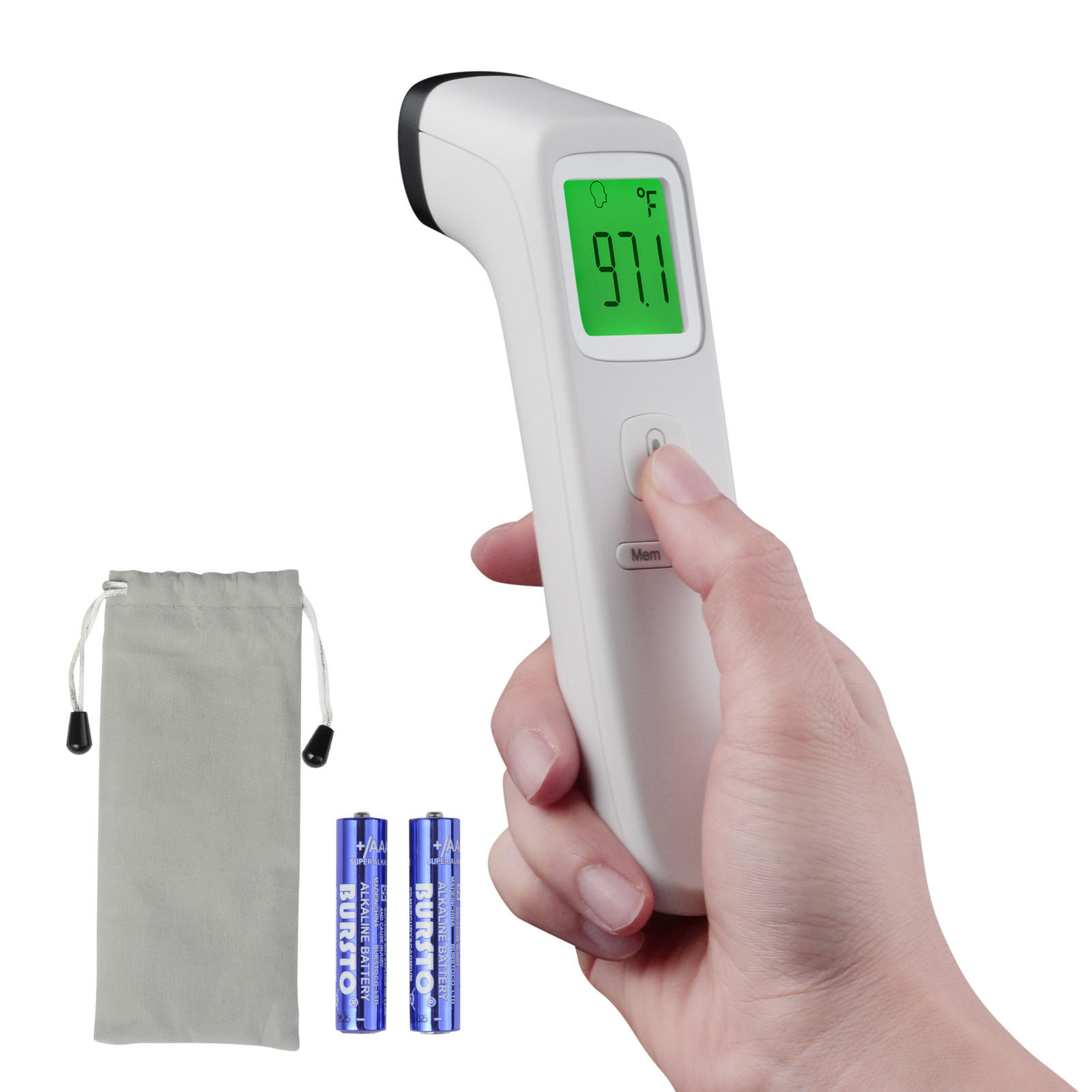 10 Pack No Contact Digital Infrared Thermometer Temperature Gun Memory Function