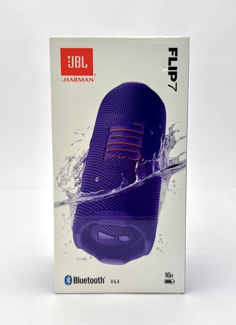 JBL Flip 7 Purple Portable Bluetooth Speaker Wireless 16H Waterproof By Harman