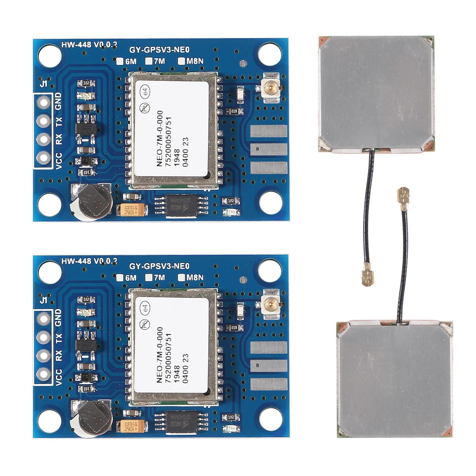 2Pcs GY-NEO7MV2 NEO-7M GPS Module with Flight Control for EEPROM MWC APM2.5 Larg