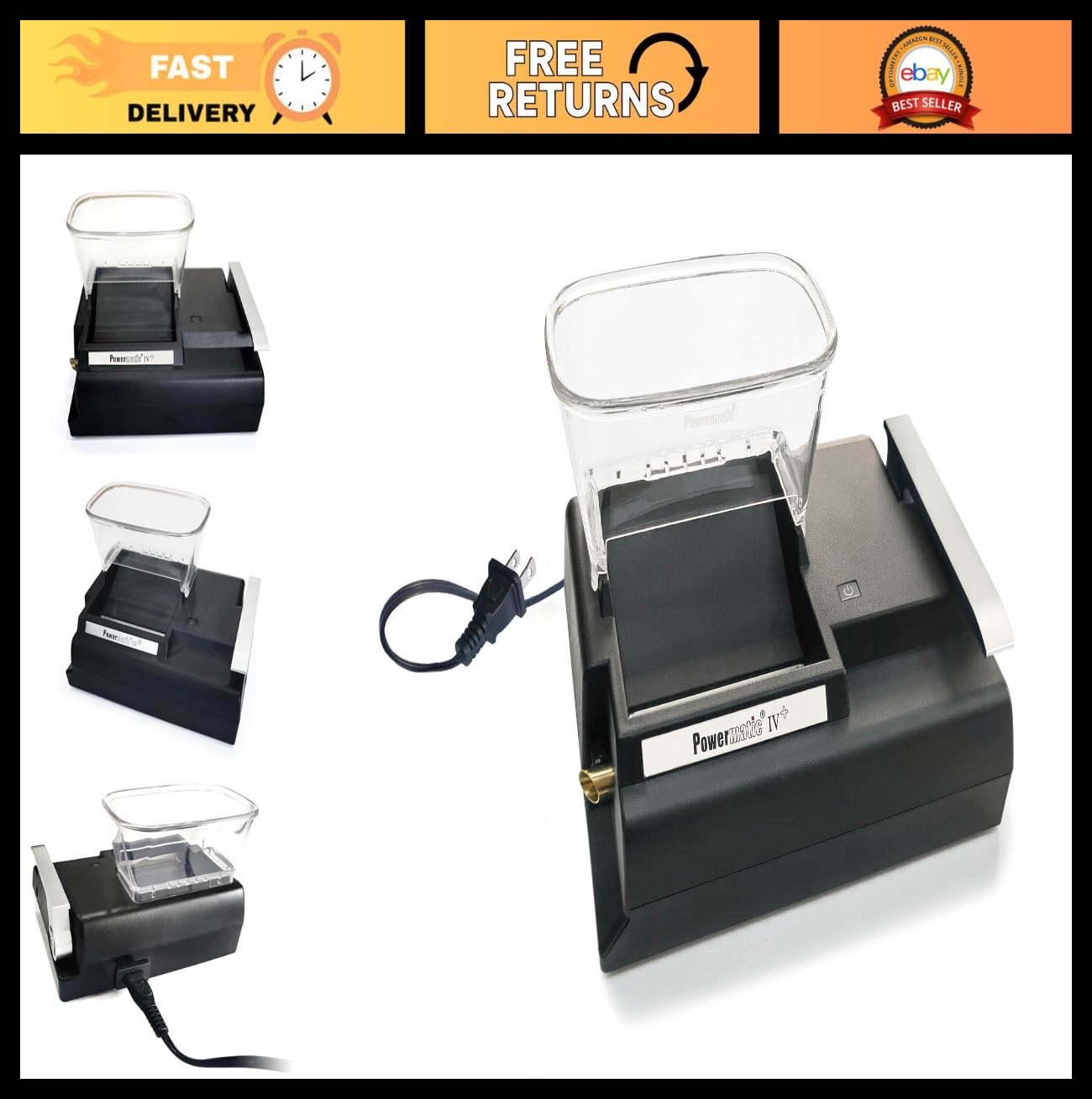 Electric Cigarette Injector Machine - Automatic Rolling, Easy to Use, Fast & Eff