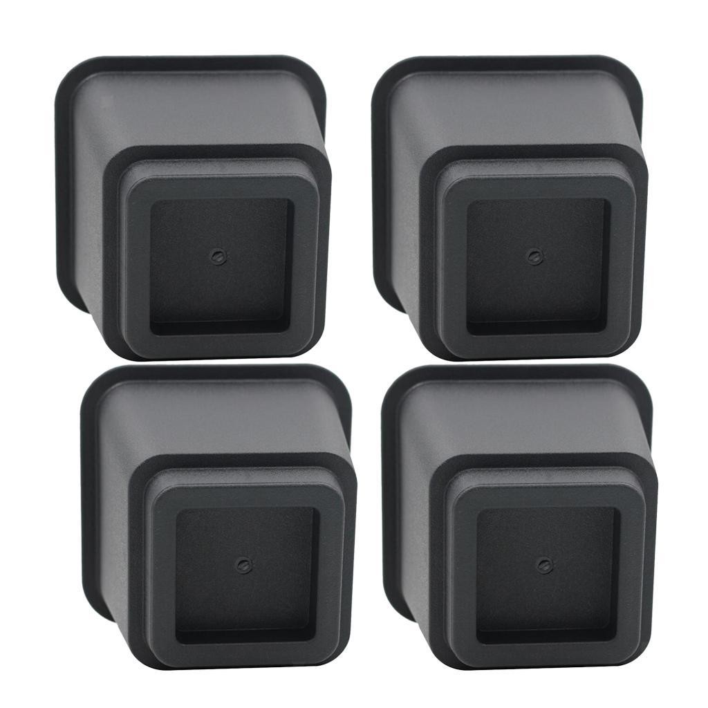 Heavy Duty Furniture Risers for Sofa, Bed, Chair, (Black), Pack of 4