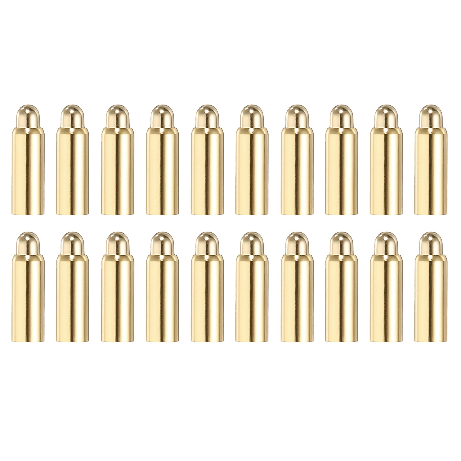 20Pcs 9.5mm Spring Test Probe Pin, Gold Plated Spring Loaded Thimble Pins