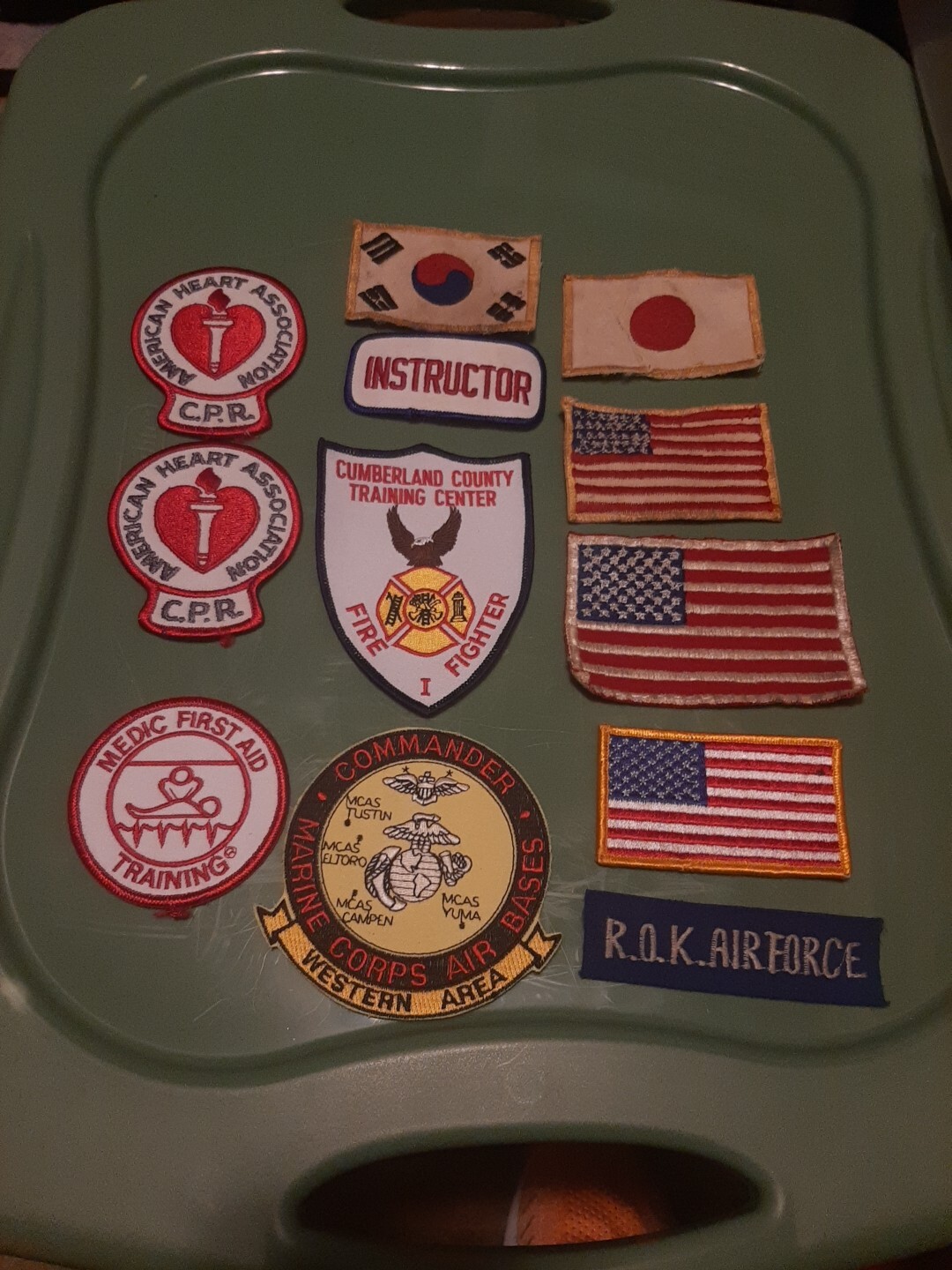 Air Force Japan Marine USA Patches Embroidery 12 patch Collectors Lot