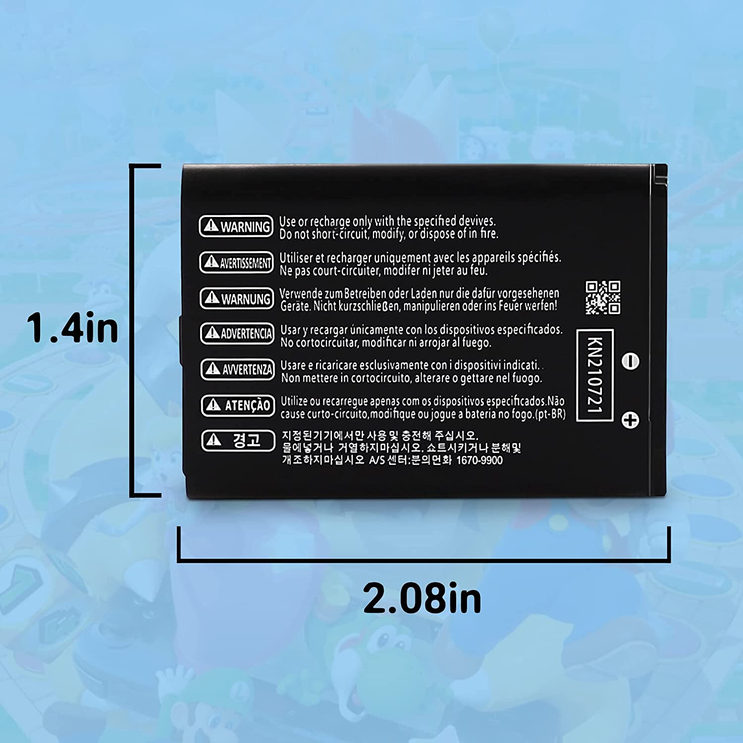 NEW Replacement Rechargable Battery for Nintendo 3DS 2DS CTR-003 001 1300mAh