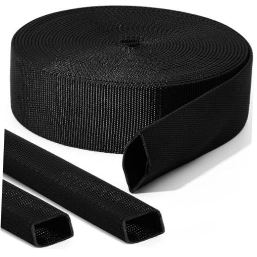26 ft Nylon Hydraulic Hose Protector Sleeve Tig Torch Cable Cover 1.5 Inch ID