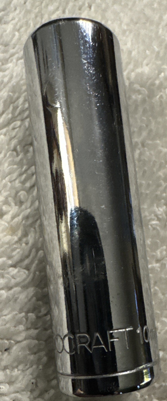 10 mm Autocraft  deep well 10mm Metric Socket, 1/2" Drive - 6 Point, tool vtg