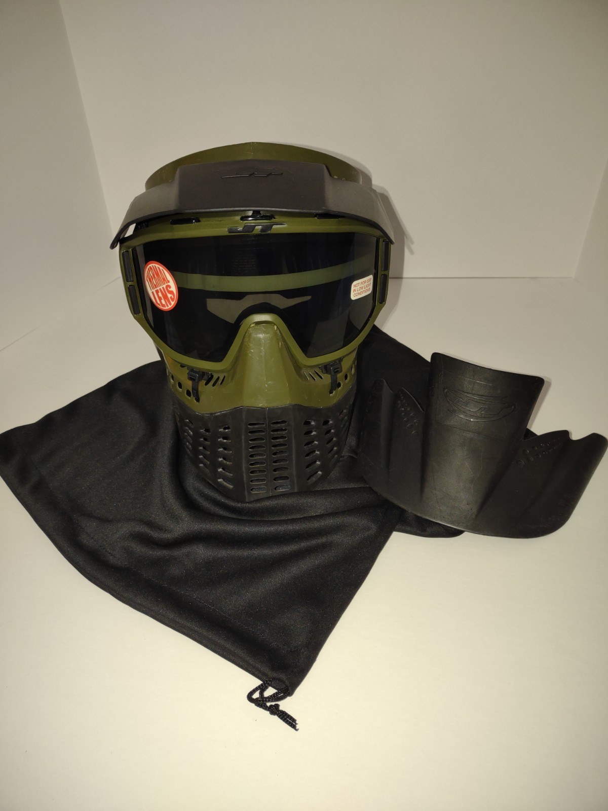 Vintage JT X-Fire Paintball Mask with 2 Visors NEW Lens, Straps and Foam