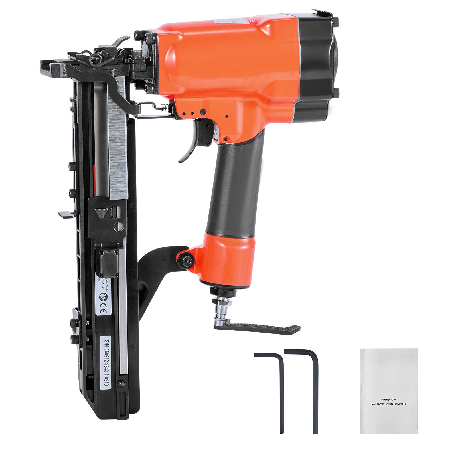 Uimoso Pneumatic 16-Gauge Wide Crown Stapler, 1-Inch, 70-120 PSI