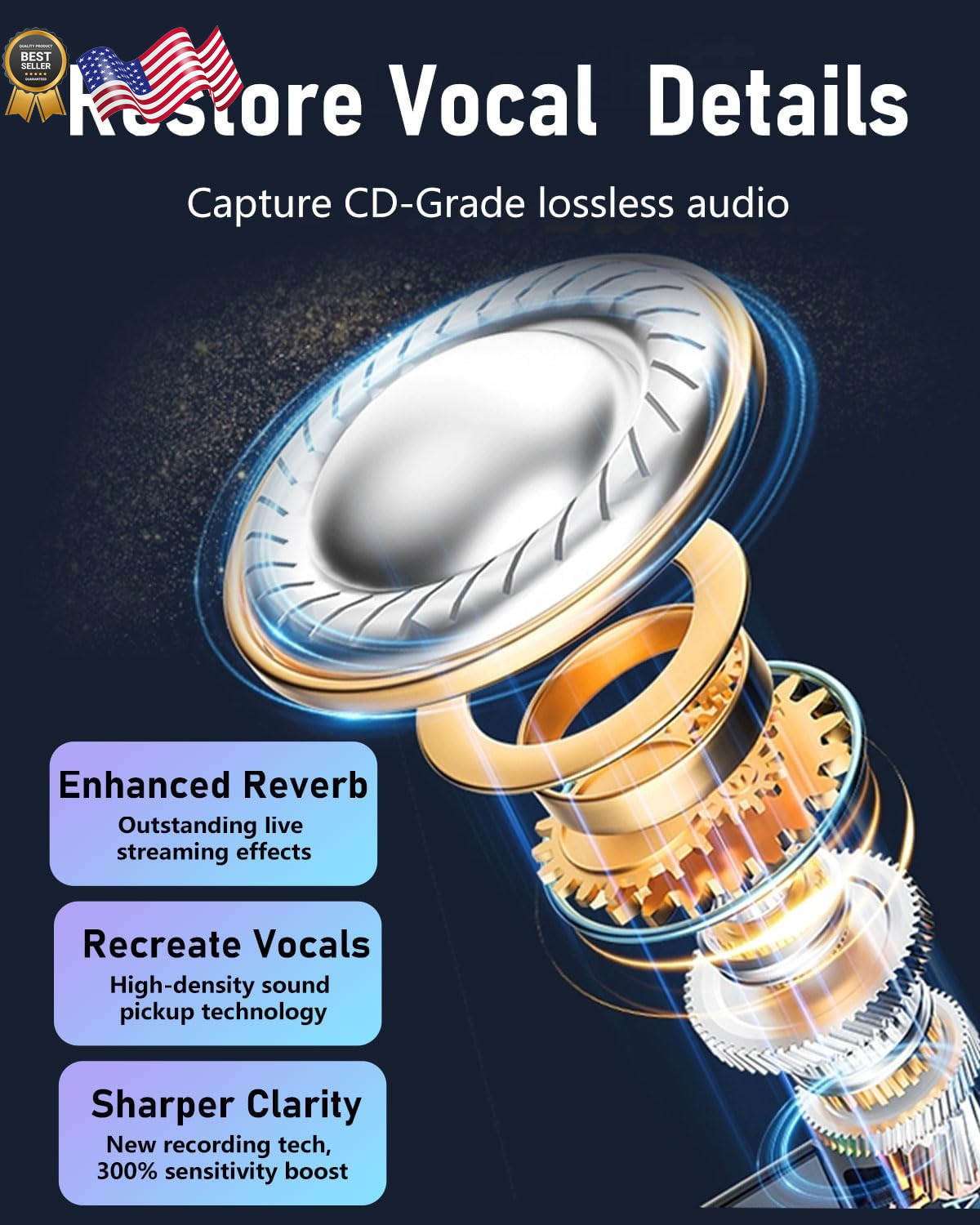 4 Wireless Lavalier Microphone Pro Lapel Mic System Usb-C/Lightning 48Khz 24Bit