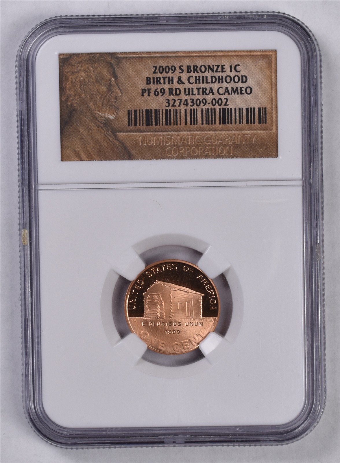 2009-S Lincoln Birth & Childhood Penny Cent - NGC PF69 RD ULTRA CAMEO