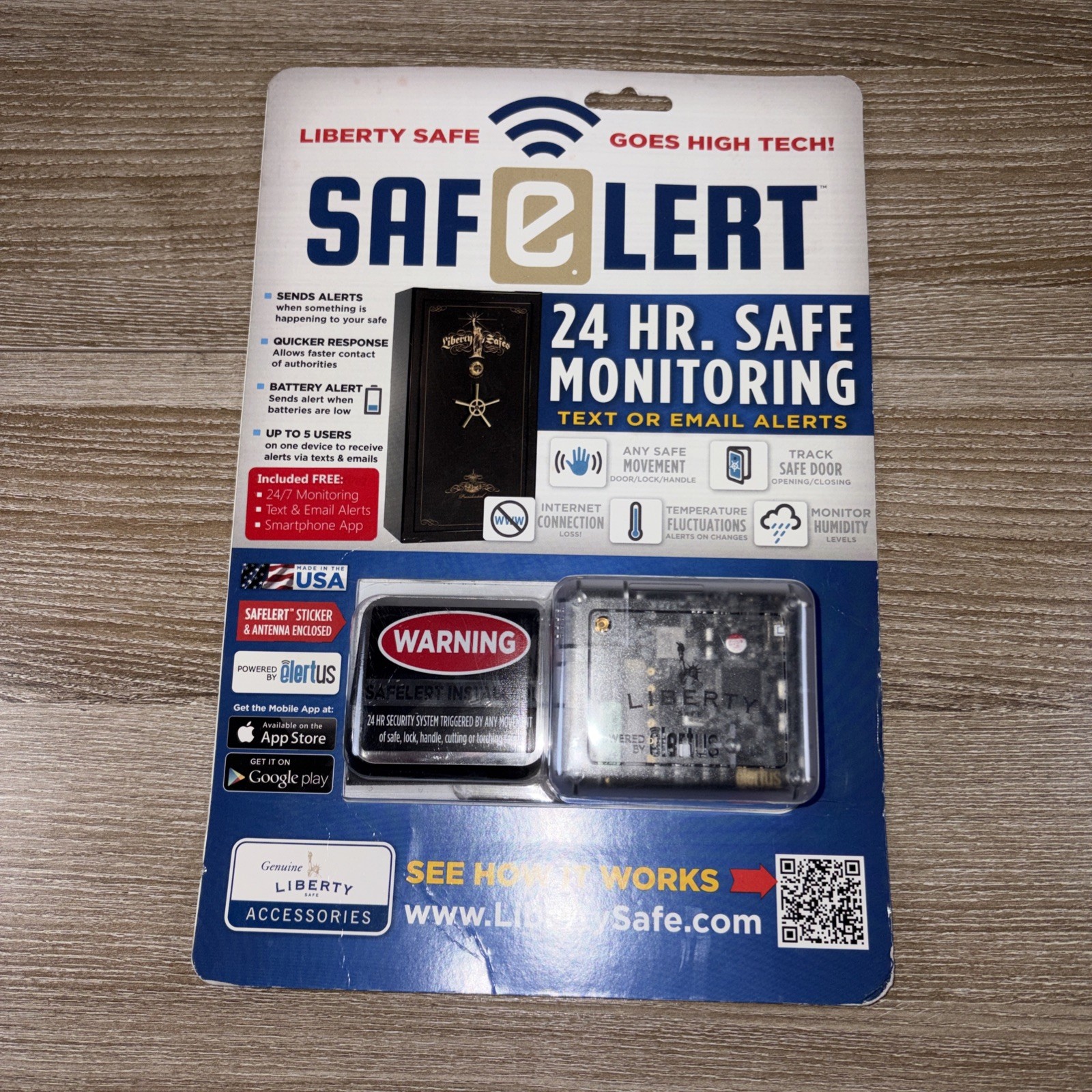 Liberty Safe & Security Prod Saf-E-Lert Secure System 24 Hour Safe Monitoring