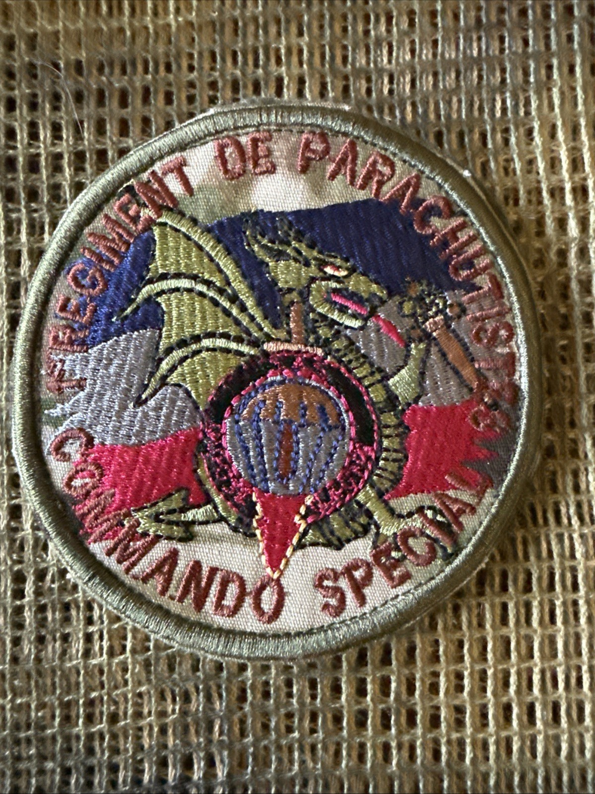 French Foreign Legion 1st Parachute Regiment Special Commando - Afgan War Patch