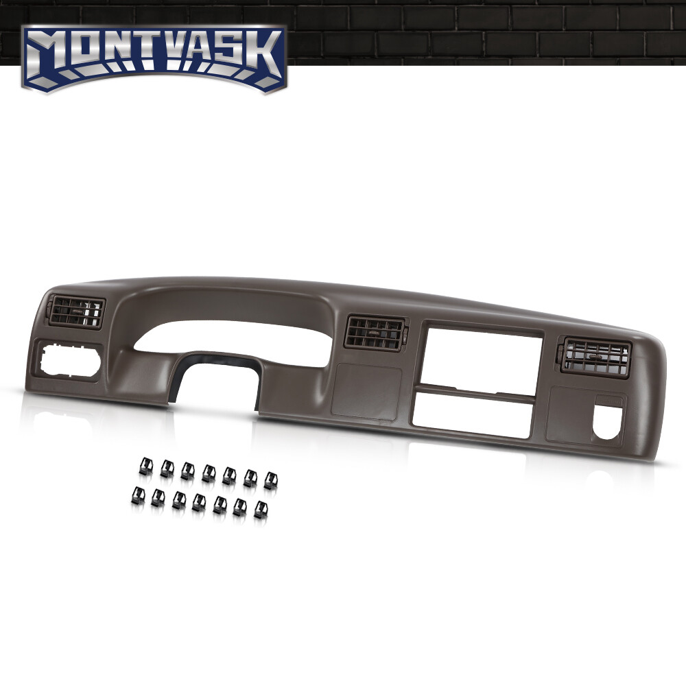 Fit For 99-04 Ford F250 F350 Dash Instrument Cluster Speedo Radio Bezel Brown