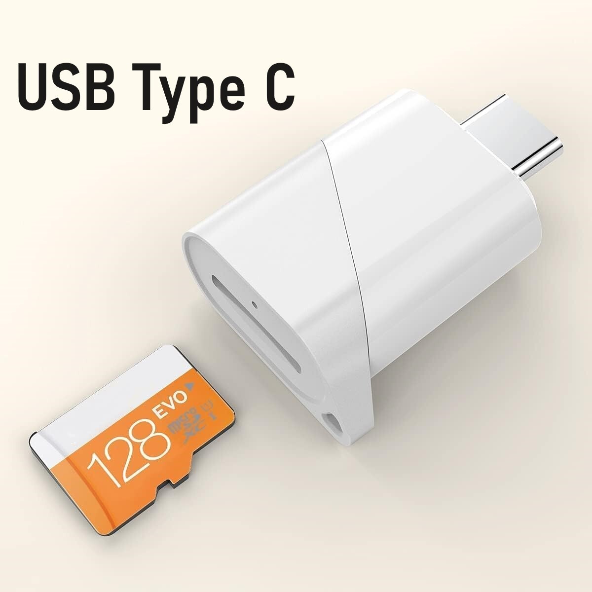 USB C TF Card Reader, Type C to TF Micro SD Card Reader, USB 2.0 OTG Memory Card