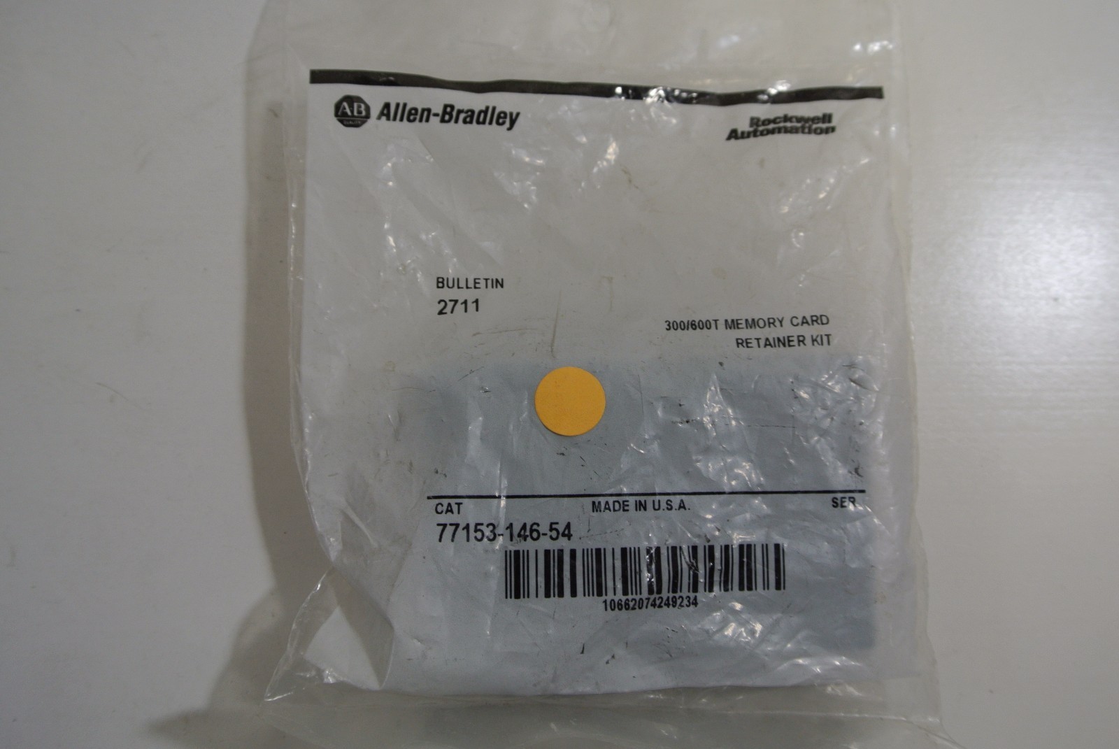 New in Bag Allen Bradley 77153-146-54 300/600T Memory Card Retainer Kit