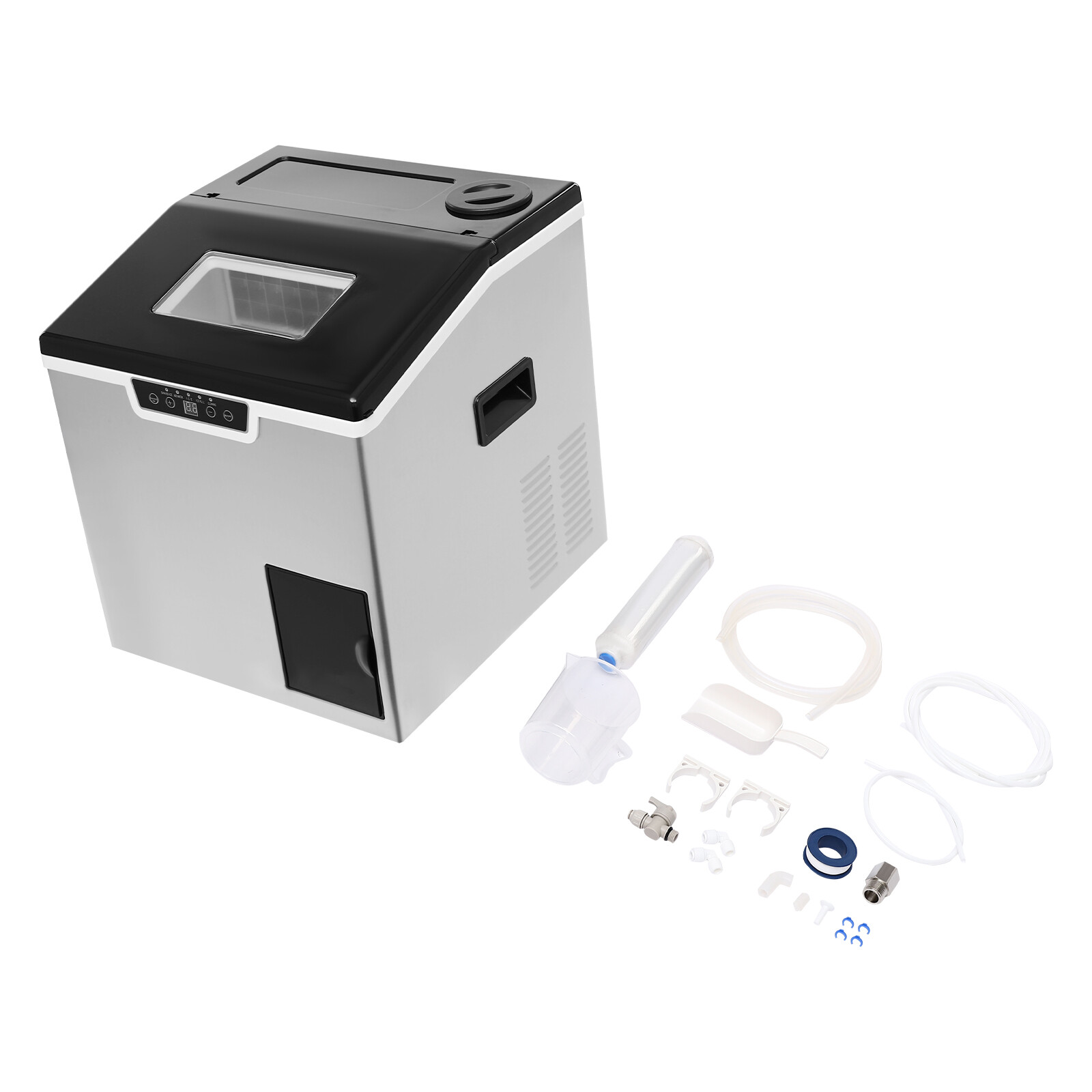 Self Dispensing Countertop Nugget Ice Maker, Crunchy Pebble Ice maker