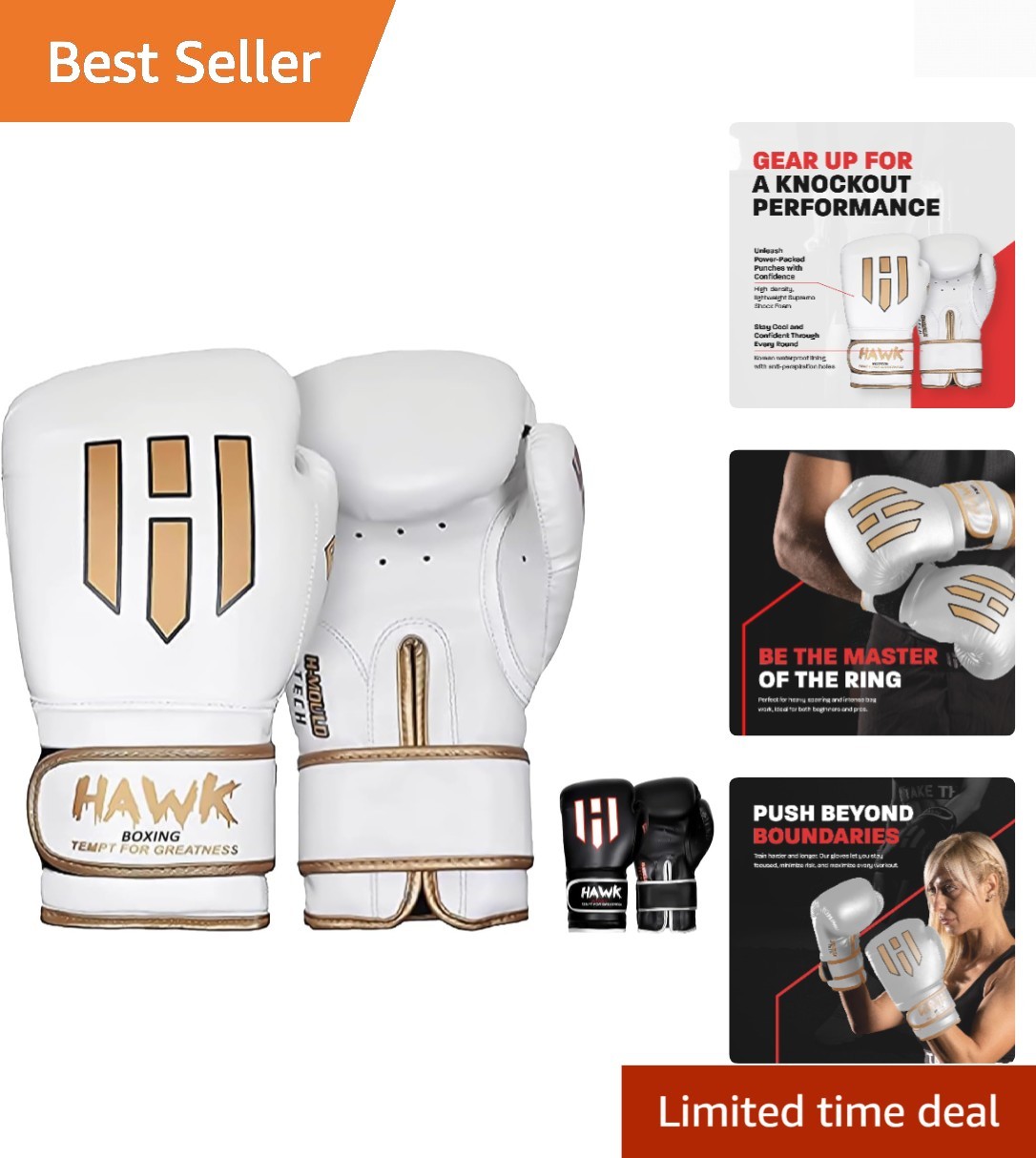 Ambidextrous 10 Oz Boxing Gloves with Foam Padding - Ready for Every Challenge