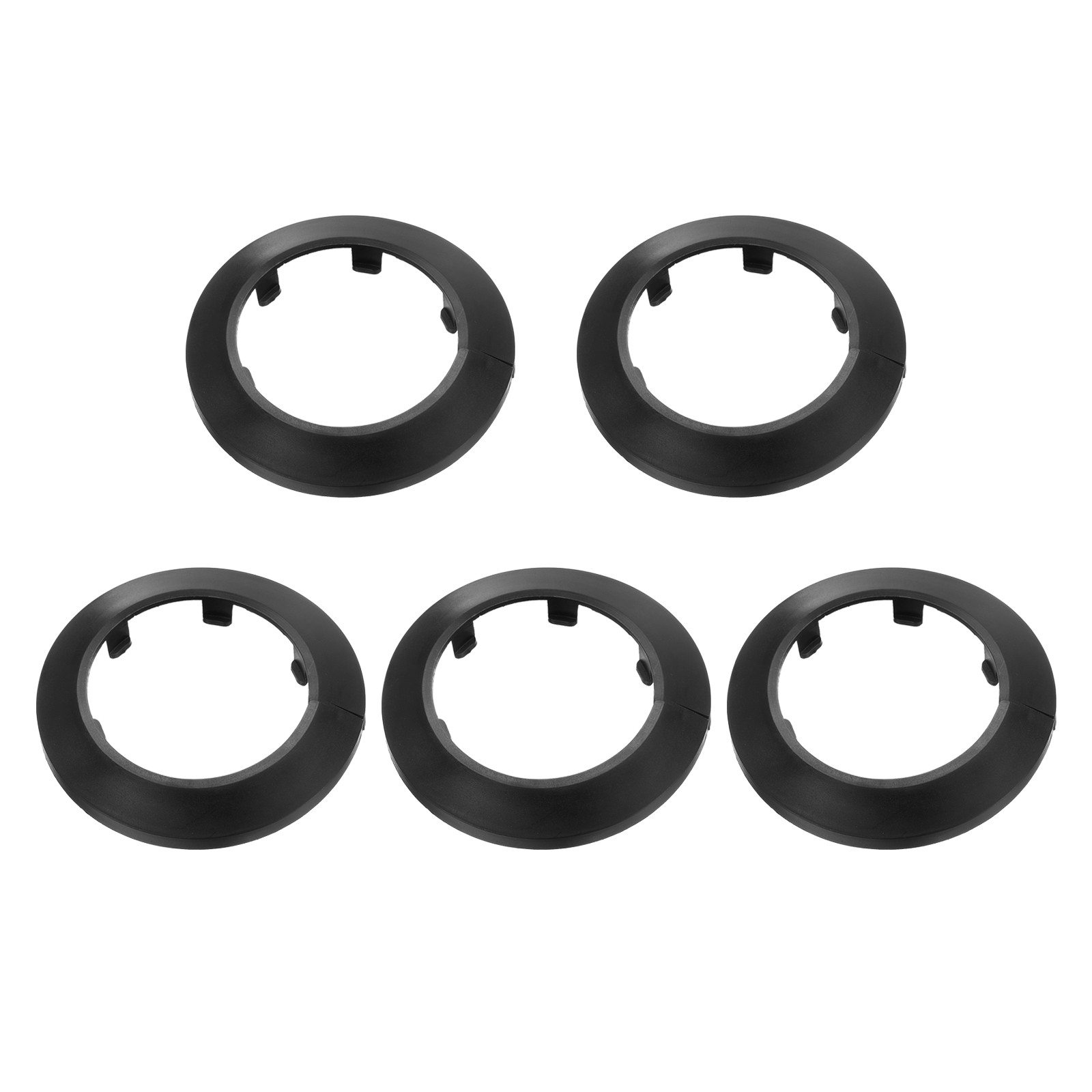 5PCS Flange Pipe Cover Decor for 3in/76.5mm Pipe Cover Decor, Black