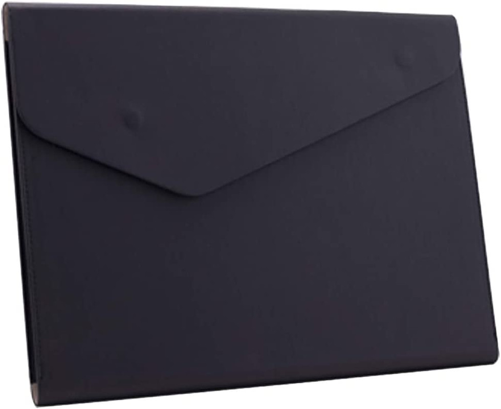 PU Leather A4 File Folder Document Holder Waterproof Portfolio Envelope Folder C