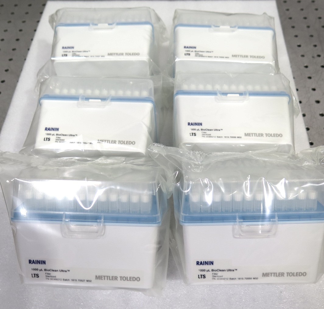 R196076 (6) Pks Mettler Toledo Rainin 1000ÂµL BioClean Ultra Pipette Tips