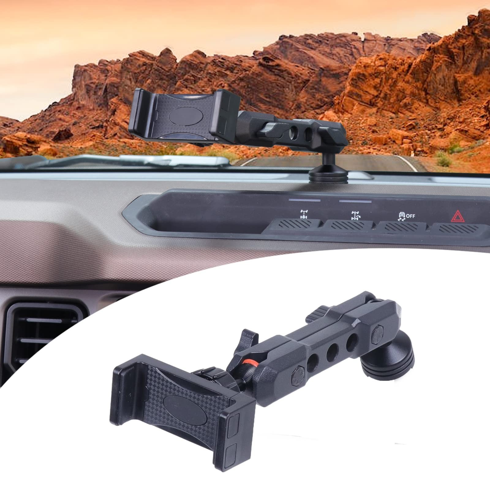 for Bronco Dash Phone Holder, Phone Mount for Ford Bronco 2021 2022 2023 2024...