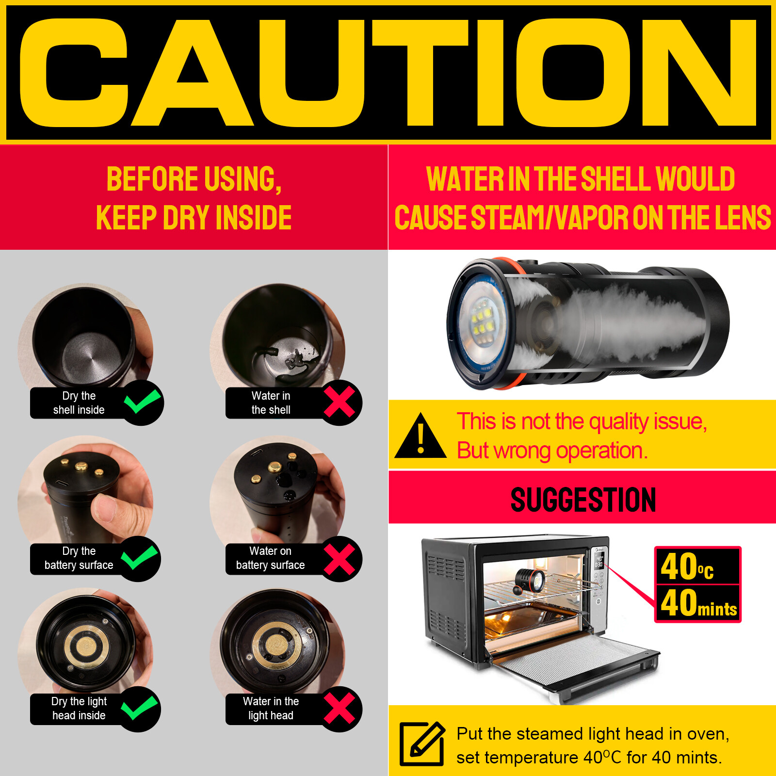 Trustfire DF50 6500Lumen LED Diving Light Waterproof Scuba LED Flashlight V