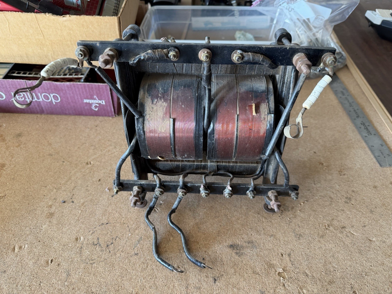Antique 1920’s Thordarson (?) Large Open-Frame Transformer for display