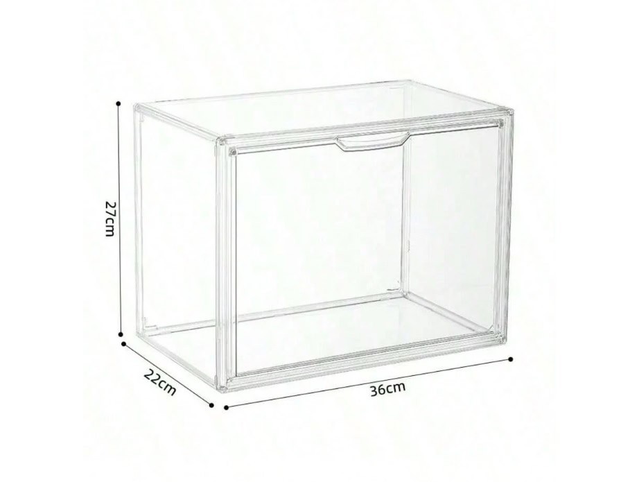Clear Dustproof Storage Case Transparent Model Book Tool Organizer Box