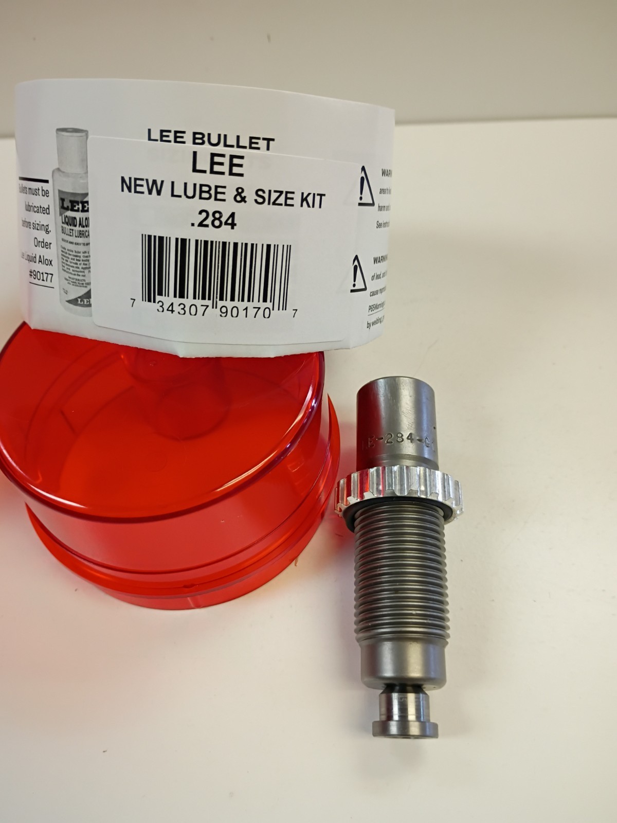 Lee .284 Size Kit Reloading Die Unused In Red Round Case