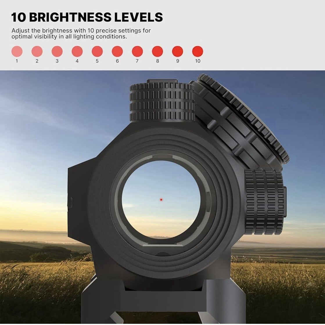 Feyachi 2MOA Red Dot Sight - V30 1x20mm Compact Red dot Optics