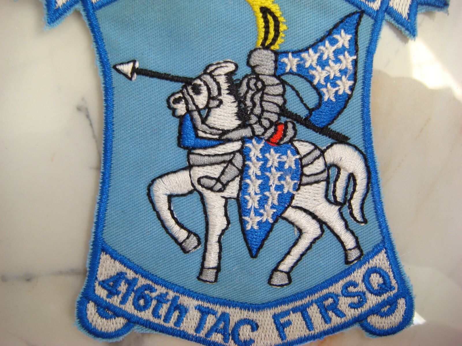 US 416th TACTICAL fiFIGHTER SQ "THE SILVER KNIGHTS", VIETNAM WAR PATCH