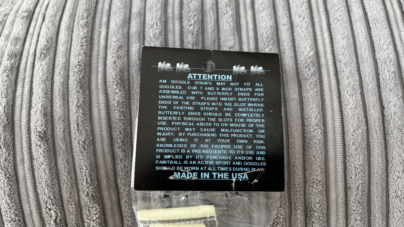 OG VINTAGE KM GOOGLE STRAP $100 bill Benjamin