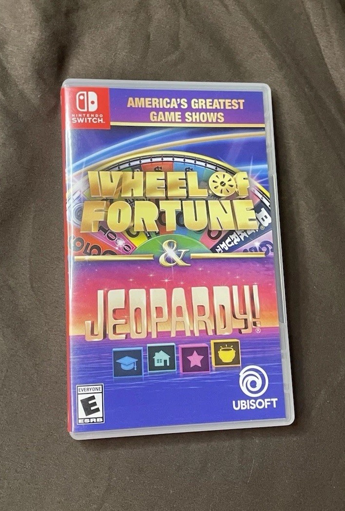 Wheel of Fortune & Jeopardy CASE ONLY NO GAME Nintendo Switch
