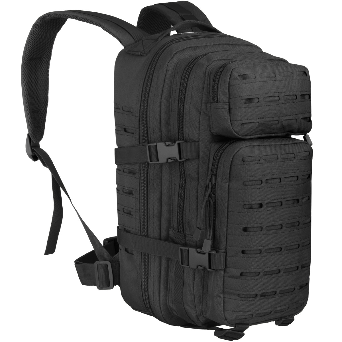MFH Backpack Assault I Laser 30L Police Tactical Trekking Military MOLLE Black