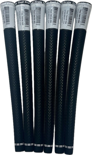 Golf Pride Tour Velvet 360 Standard Grip (BLACK) (SET OF 6)
