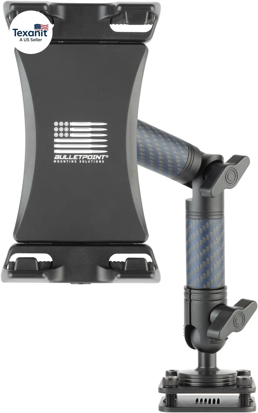 Heavy Duty Vehicle Tablet Mount with Adjustable Mounting Arm Articulating Joint