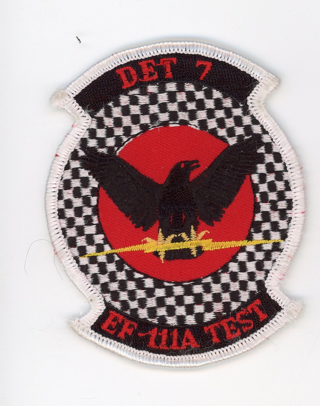 PATCH USAF 84th F-111 EF-111A TEST DET 7 SEW ON PARCHE