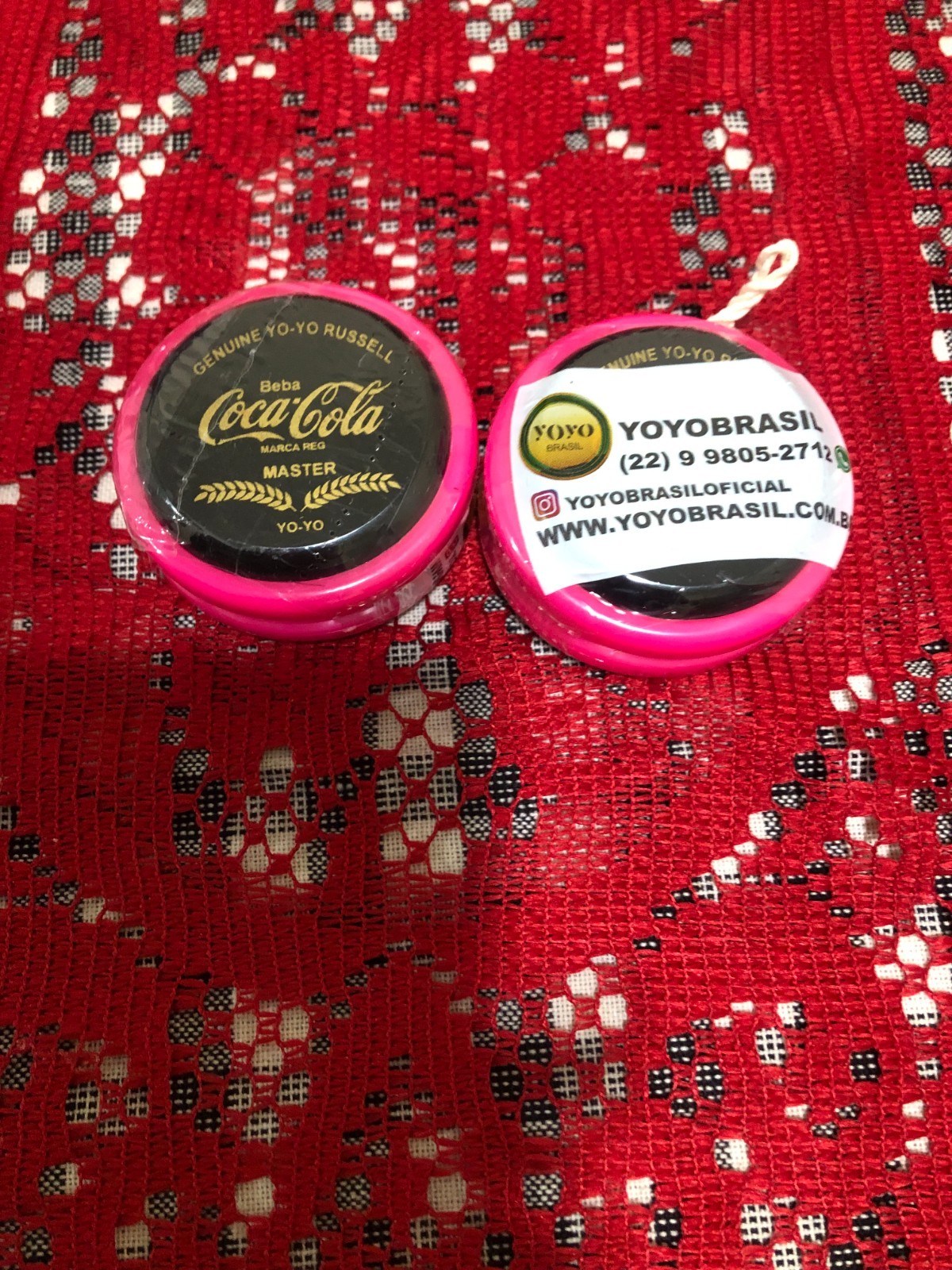 1- COCA COLA RETRO YO YO RUSSELL MASTER PINK FROM BRASIL