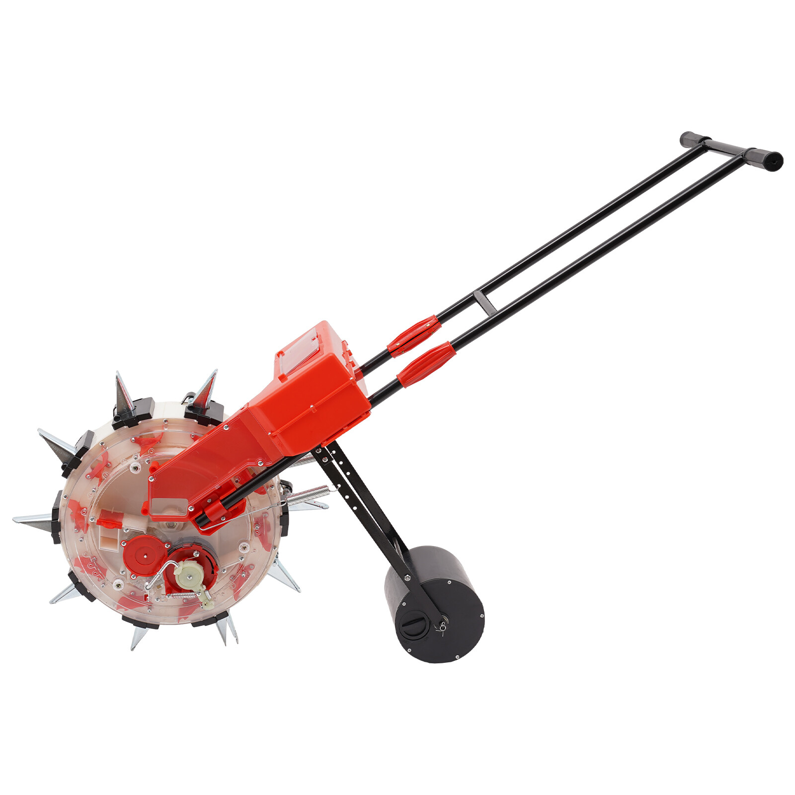 Push Garden Seeder For Seed W/ Rust-resistant Blade Hand-push Roller Seeding