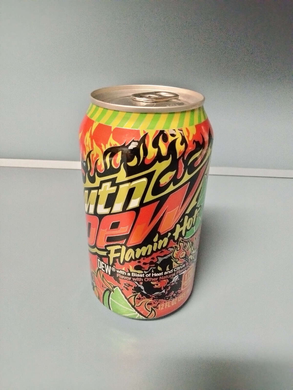 FULL MOUNTAIN MTN DEW FLAMIN' HOT CITRUS HEAT 12oz CAN NEW RARE LIMITED EDITION