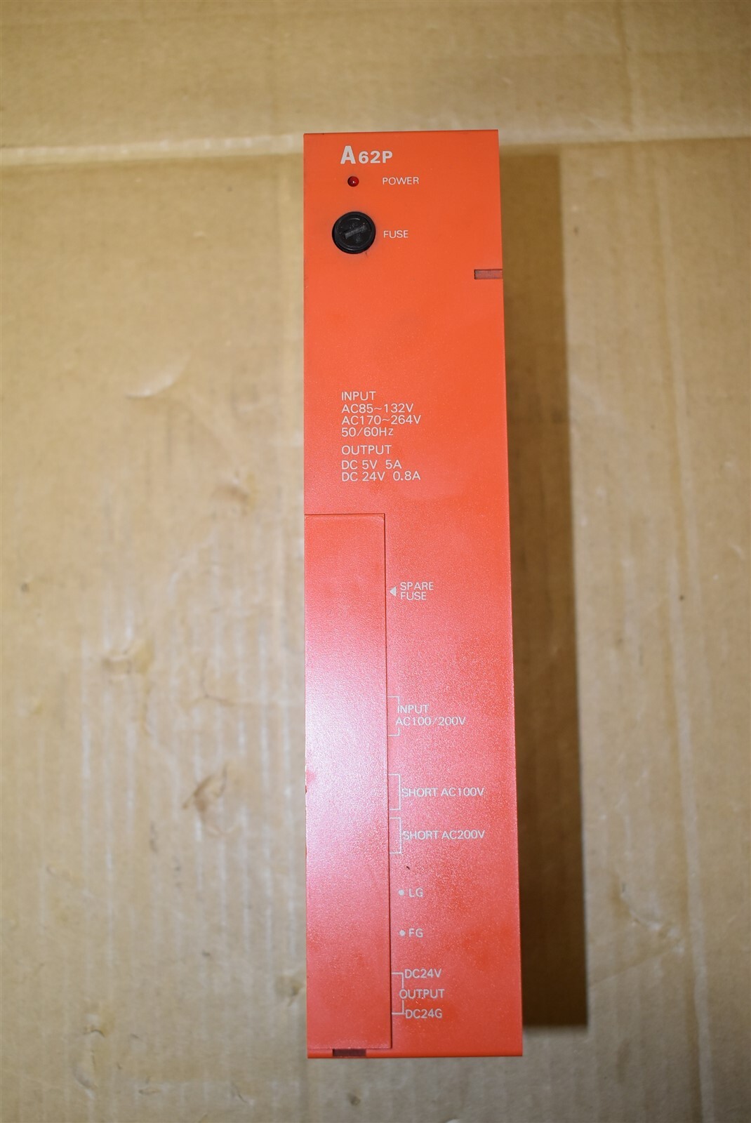 Mitsubishi Electric Melsec Programmable Controller Power Supply Cat No. A62P