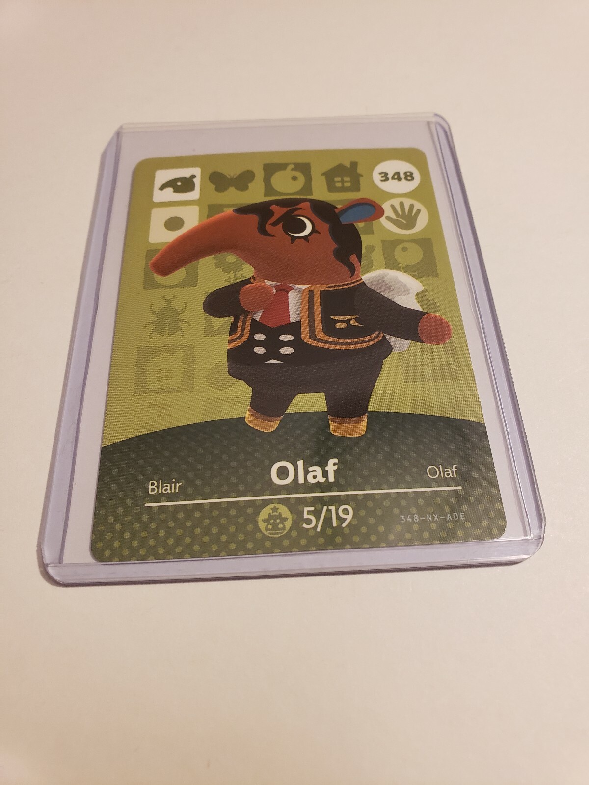 !SUPER SALE! Olaf # 348 Animal Crossing Amiibo Card Horizon Series 4 MINT!!!