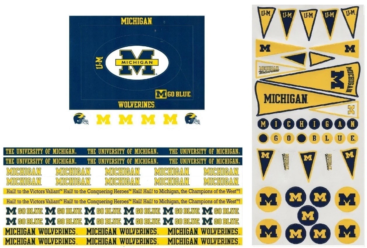University of Michigan Wolverines NCAA Scrapbook Stickers PICK FROM 4 ITEMS