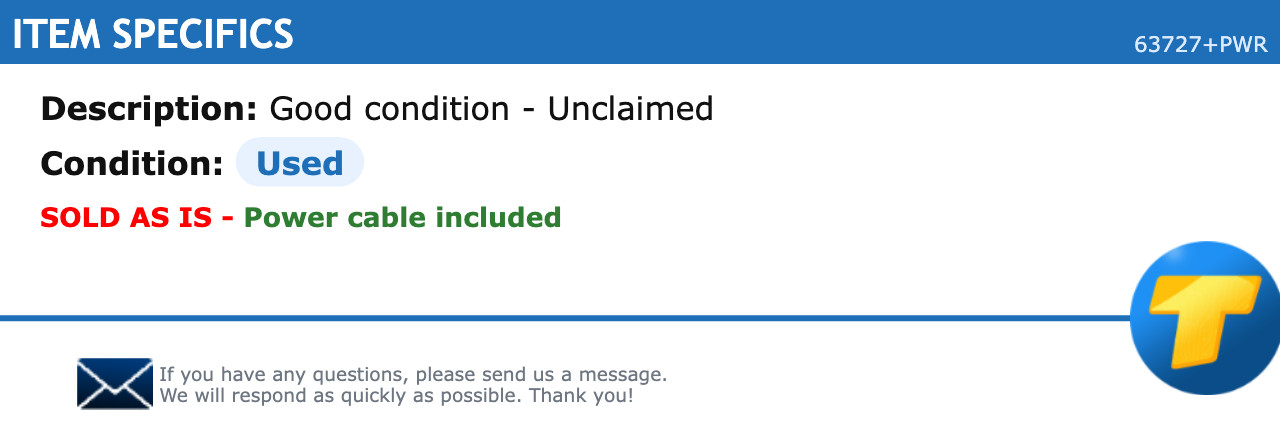 Cisco Meraki MX100-HW Cloud Managed Security Appliance Firewall - Unclaimed
